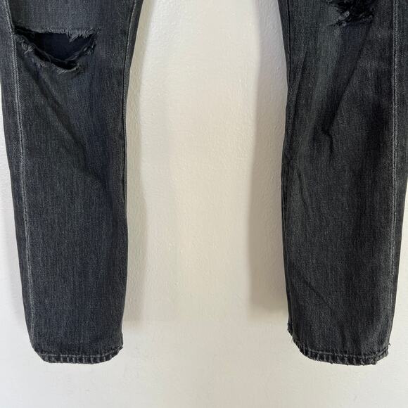 Citizens of Humanity Jeans Emerson Slim Fit Boyfriend Ankle Black Pepper Size 26 - Picture 7 of 14
